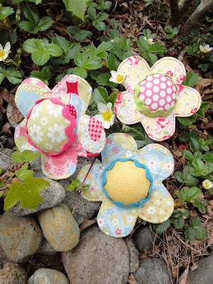 happy little flower pincushions