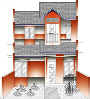  contoh  Desain rumah minimalis 2 lantai  Desain Rumah 