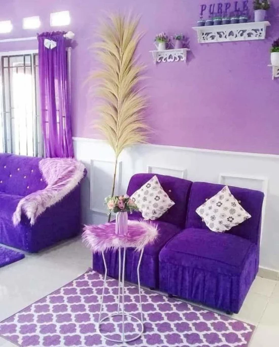 gambar rumah warna cat ungu