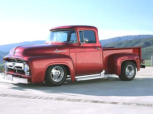 Another truck I love is a 56 Ford Here is a lovely example although I hate