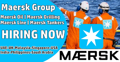 Maersk Offshore Jobs: UAE, KSA, Singapore, Malaysia, Canada, India, USA, UK