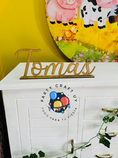 Cartel mdf natural - Tomas