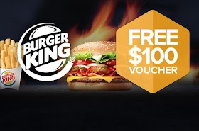 Get A Free  $100 Burger King Gift card