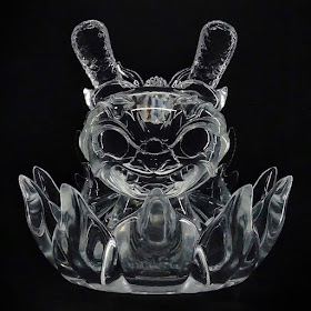 Imperial Lotus Dragon Crystal Clear Edition Dunny Resin Figure by Scott Tolleson x Kidrobot
