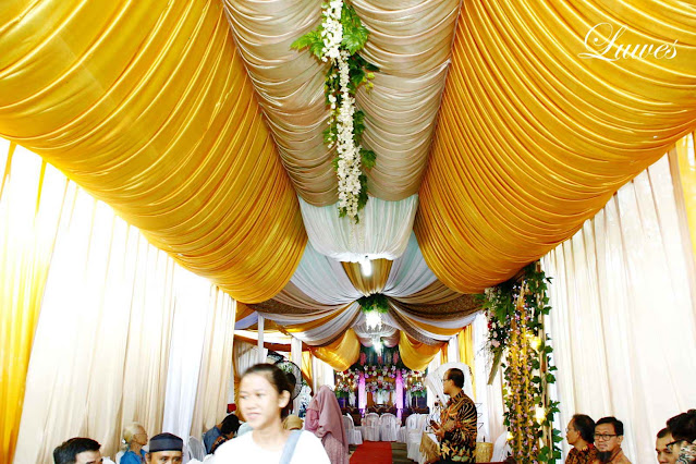 Dekorasi tenda pernikahan pelaminan dan backdrop wedding di bekasi
