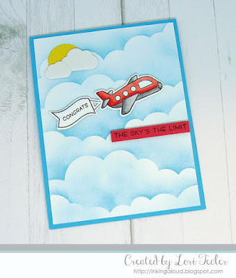 The Sky's the Limit card-designed by Lori Tecler/Inking Aloud-stamps and dies from Lawn Fawn