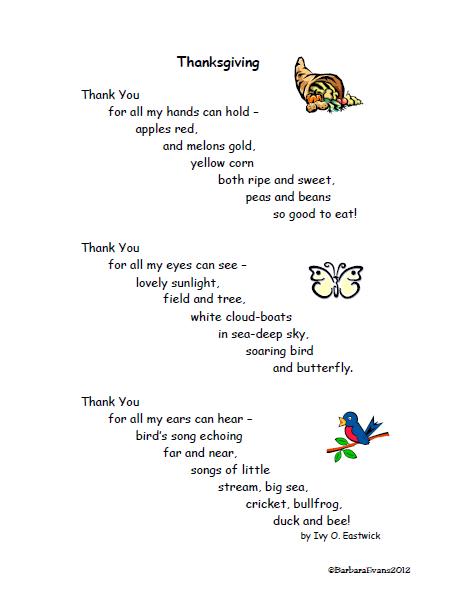 It's About Time, Teachers!: Thanksgiving Poetry Freebie