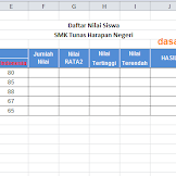 Contoh Soal Excel