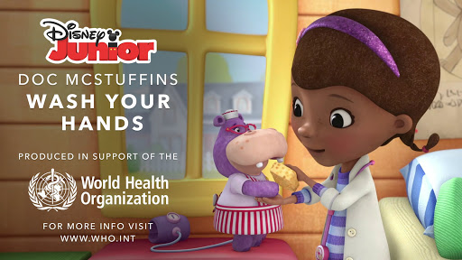 Wash your hands Doc McStuffins characters