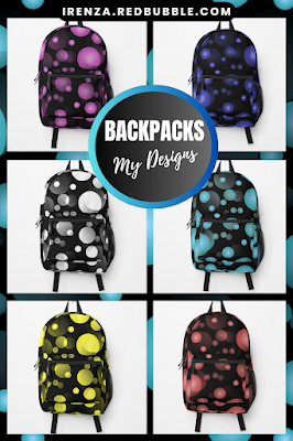 Bubbles Design on Backpacks.