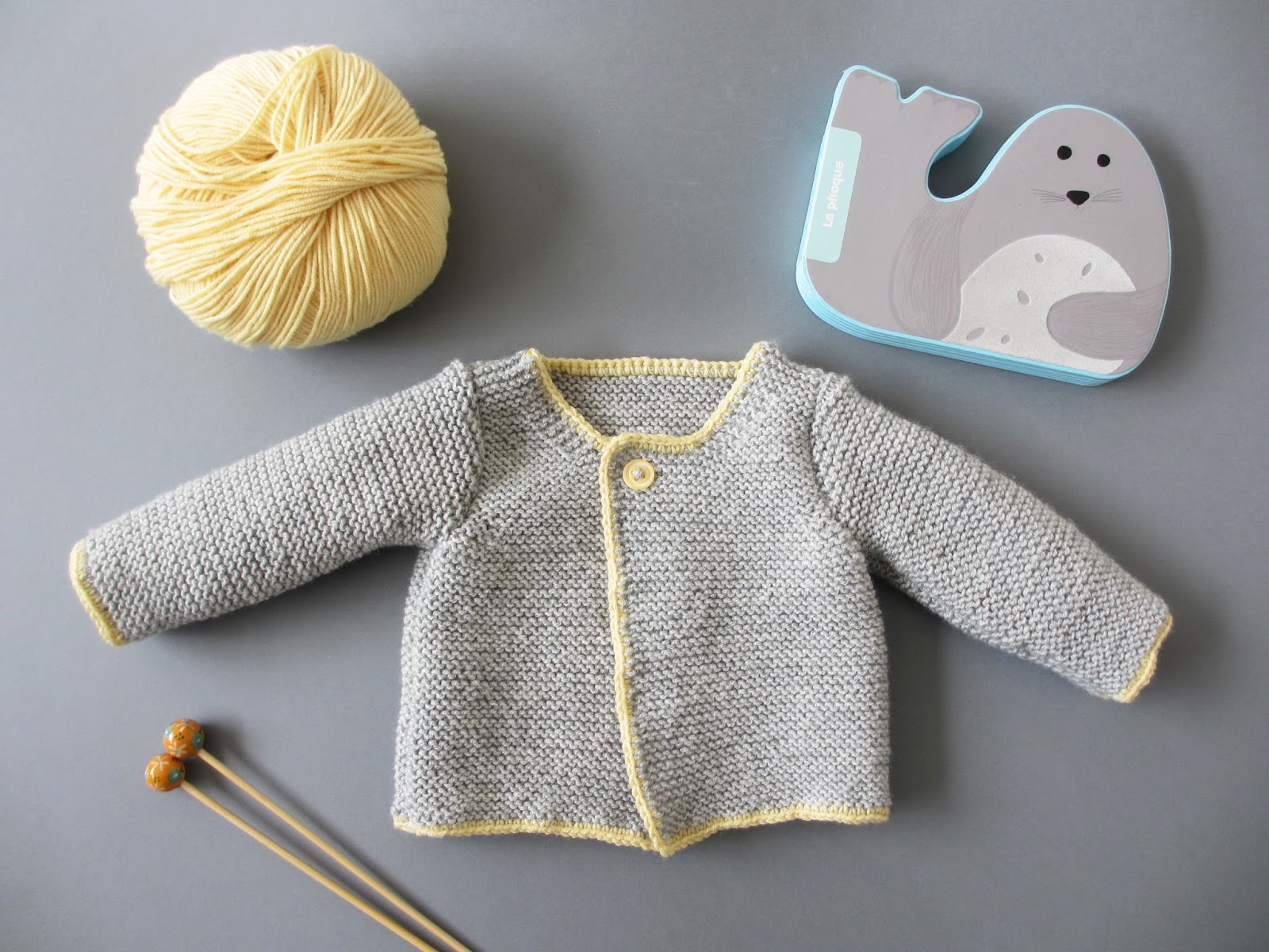 Tadaam Cardigan Au Point Mousse Pour Bebe