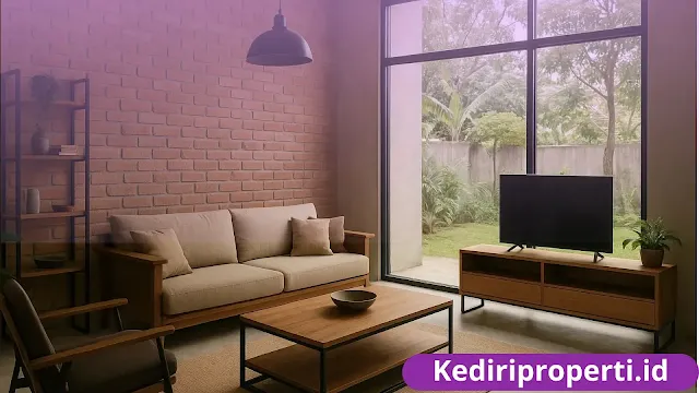 Seorang pemandu off-road menunjukkan daun pinus kepada seorang anak di samping jeep di Batu.