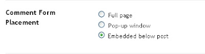 Embedded Comment Form