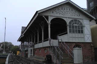 Wooden Grandstand at Wellesley Road, Great Yarmouth Town FC