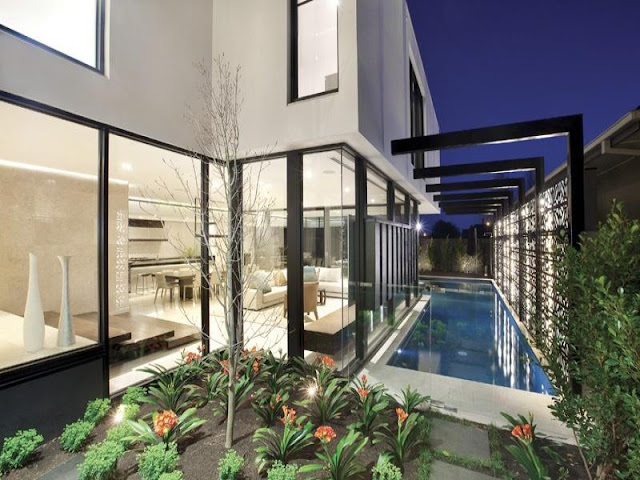 Photo of ground level and the pool at amazing dream home in Melbourne