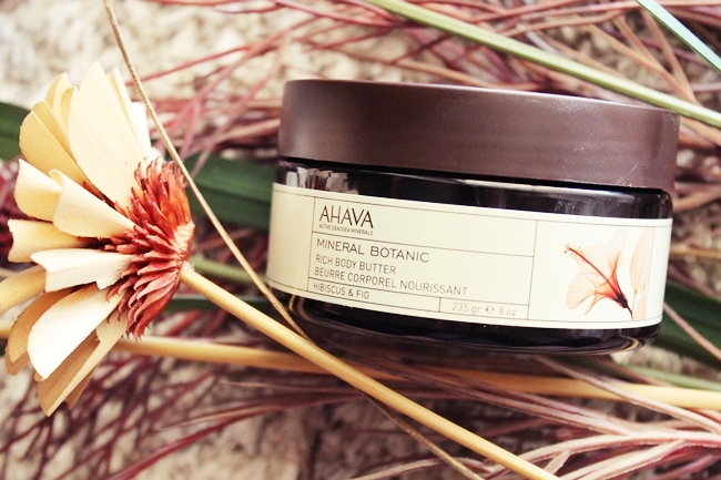 Ahava Mineral Botanic rich body butter with hibiscus & fig, best body butters