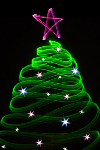 christmas tree mobile wallpaper