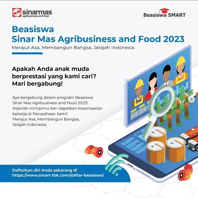 Beasiswa Sinar Mas Agribusiness and Food 2023 Telah Dibuka