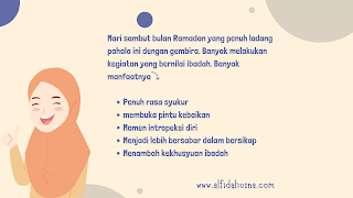 Banyak manfaatnya menyambut Ramadan