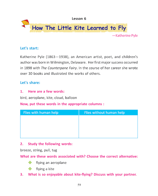 How The Little Kite Learned to Fly | Lesson 6 | ষষ্ঠ শ্রেণীর ইংরেজি | WB Class 6 English