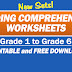 Reading Comprehension Worksheets for Grade 1-6 (NEW SETS) Free Download