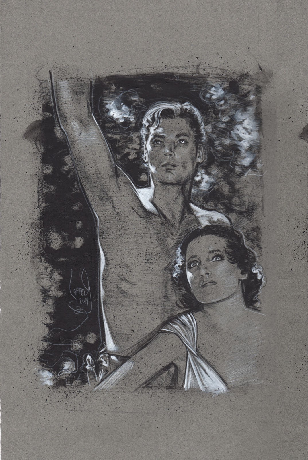 Johnny Weissmuller as Tarzan, Artwork is Copyright © 2014 Jeff Lafferty