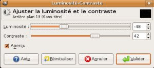 luminosite et contraste sous gimp