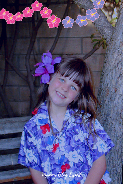 Girl Tropical Hawaiian Shirt Style