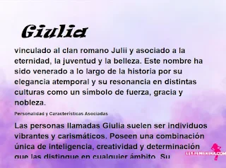 significado del nombre Giulia