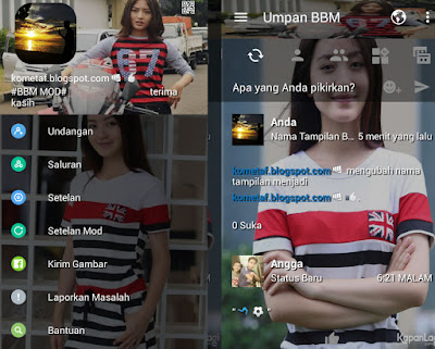 BBM MOD N.Wilona Beauty APK Artis Indonesia