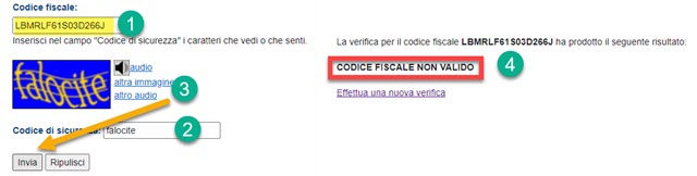 verifica del codice fiscale agenzia entrate