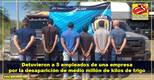 Detuvieron a 5 empleados de una empresa por la desaparición de medio millón de kilos de trigo