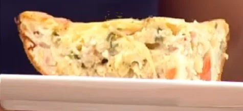 Porción de pastel de pollo