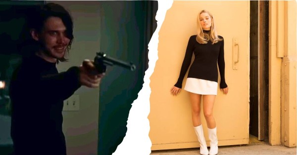 Austin Butler as "Tex," and Margot Robbie as Sharon Tate.