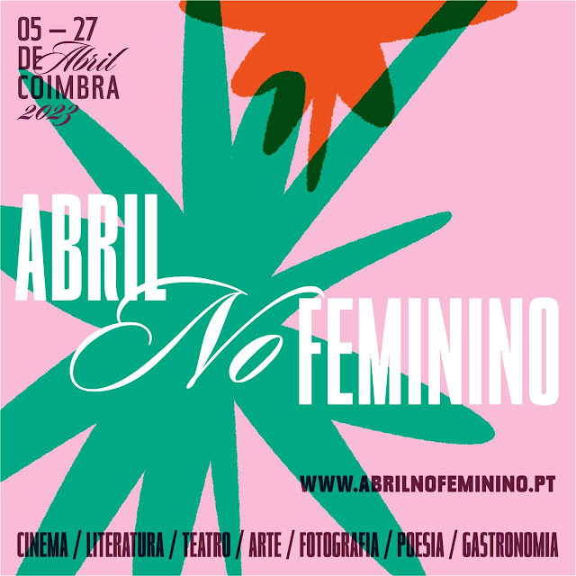 Cartaz alusivo ao evento "Abril no Feminino".