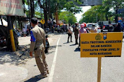  Perbatasan Makassar-Gowa Razia Prokes Penerapan PPKM Level IV