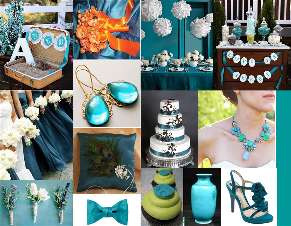I also love teal with bright colors such as yellow orange greens and pinks 
