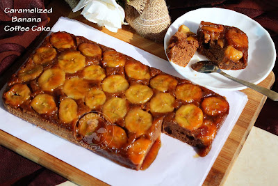 caramelized banana cakes moist yummy coffee cake plantains recipes christmas cakes simple caramel recipes brown sugar cake recipes cupcakes ayeshas kitchen