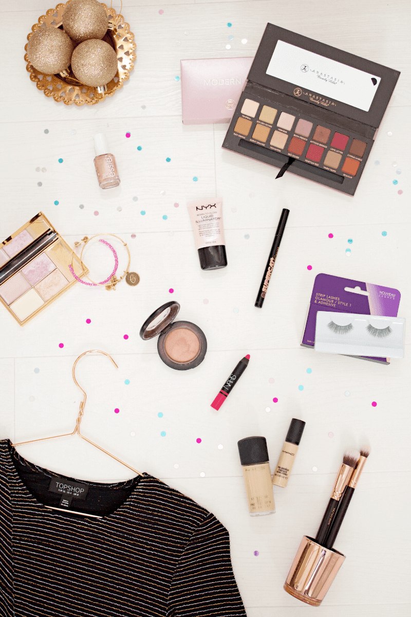 New Year's Eve makeup blog post