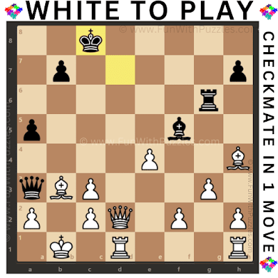 Easy Chess Puzzle: White to Play and Checkmate Black in 1-move