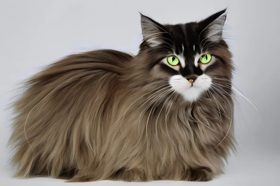 ai generated photo for long haired cat