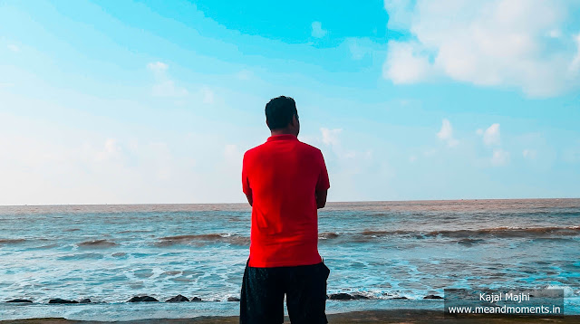 boy at sea, life knocks down, blue sky sea