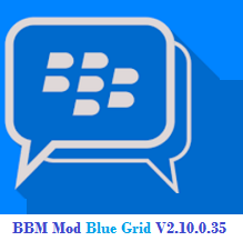 BBM Mod Blue Grid Versi 2.10.0.35 Apk