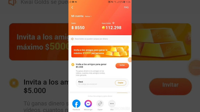 This is Kwai, a trusted app that pays you for watching short Tik Tok videos