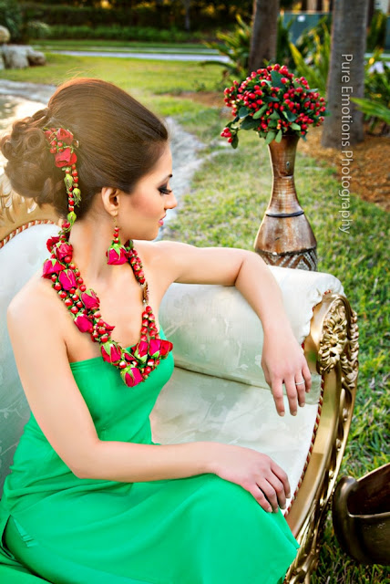 Some pretty flower jewelry for Diwali- Laxmi Lobo