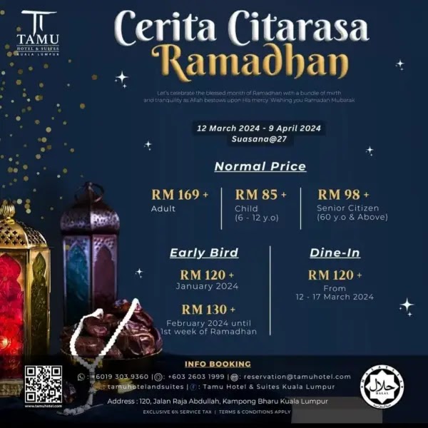 Poster Buffet Ramadhan 2024 di Tamu Hotel and Suites Kuala Lumpur