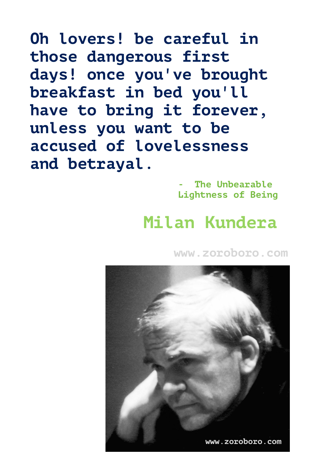 Milan Kundera Quotes. Milan Kundera books, Milan Kundera The unbearable lightness of being Quotes, Milan Kundera the book of laughter and forgetting Quotes, Milan Kundera The Joke, Slowness, immortality Quotes. Milan Kundera Books Quotes. Milan Kundera