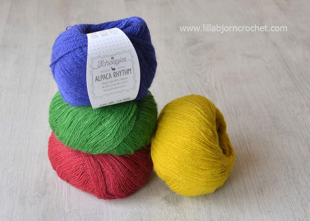 Rhythm Alpaca and Mohair yarn from Scheepjes - review by Lilla Bjorn Crochet