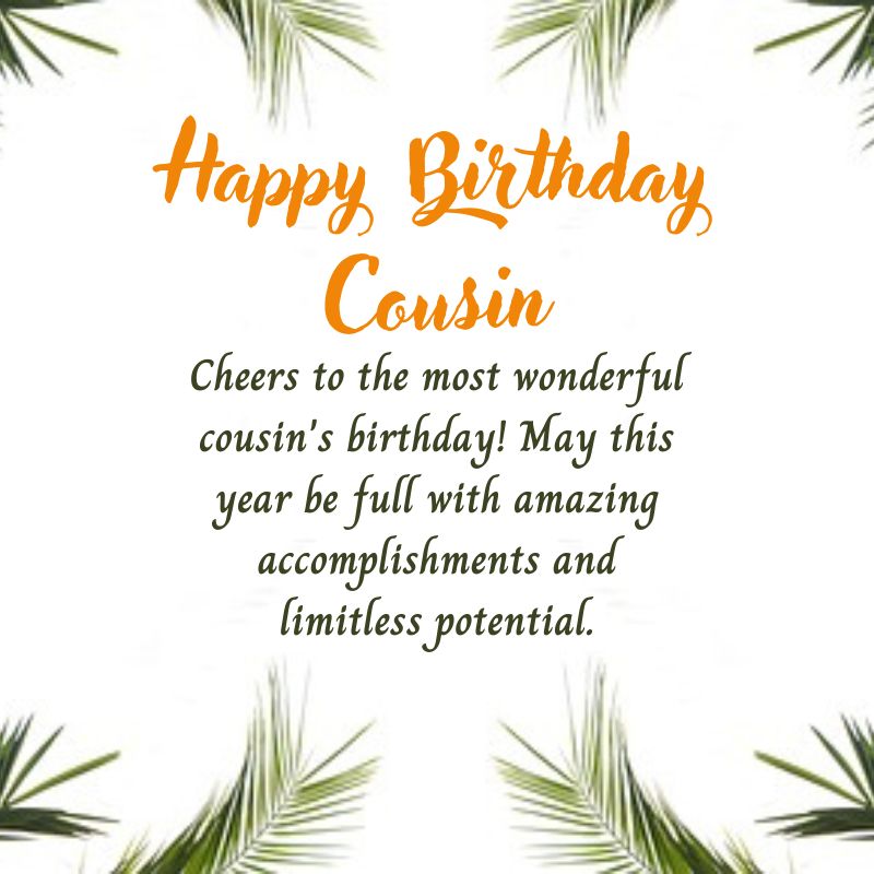 Cousin Happy Birthday BeautifulvImages with Wishes and Quotes