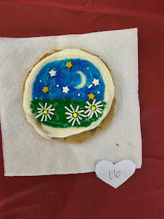 Picture of 1st place cookie by Arleth Miramontes, Cookie 16 (A Starry Night)